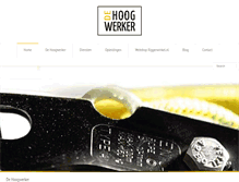 Tablet Screenshot of dehoogwerker.nl